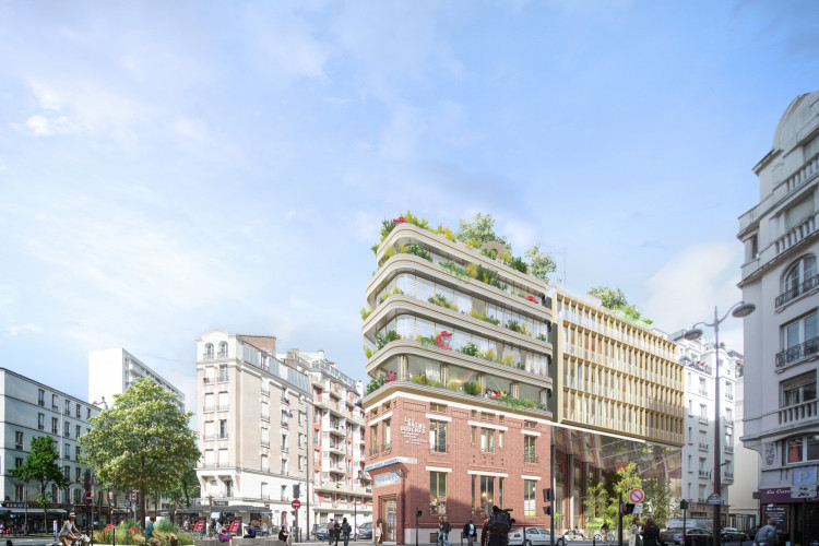 Réhabilitation et surélévation des Bains Douche Castagnary - Réinventer Paris
