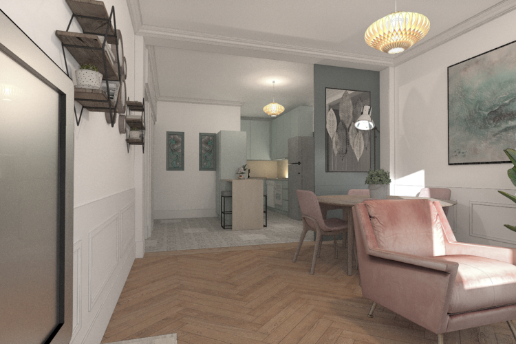 réagencement d'un appartement type Hausmannien