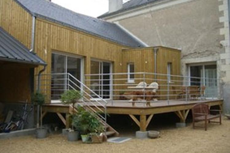 EXTENSION EN BOIS A LONGUE JUMELLES