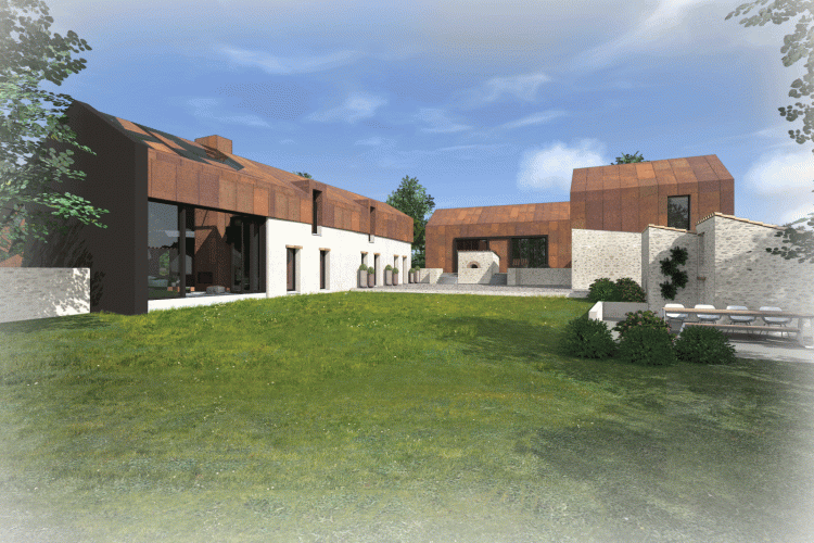 Extension et rénovation d'un corps de ferme à Gesté (49)