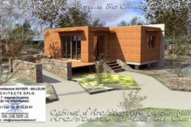 Résidence Estivale Contemporaine Bio Climatique & Ecologique en Corse