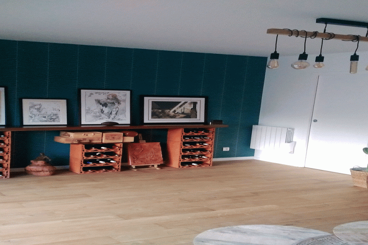 Transformation d'un garage en studio-atelier