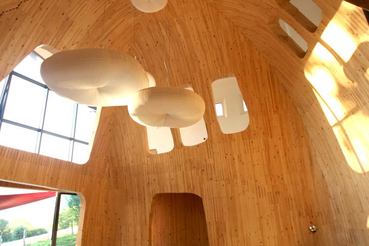Maison Amalur, intérieur en bois massif