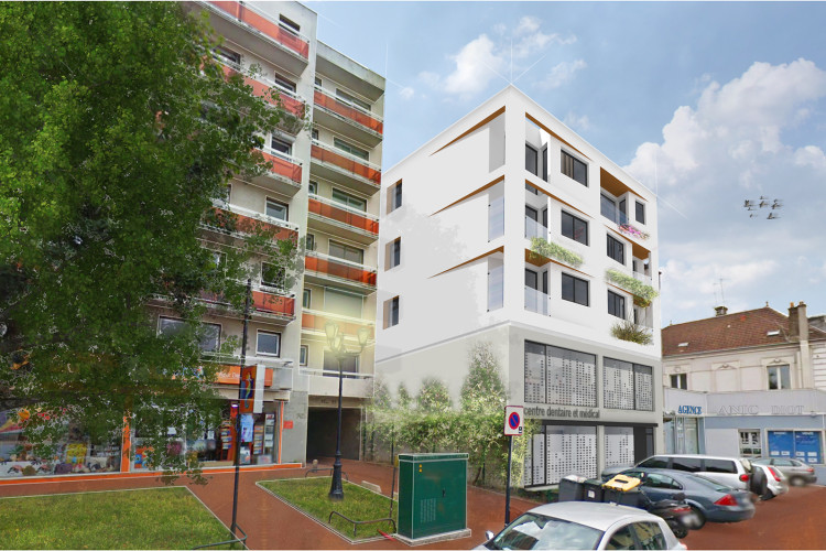 Surélévation et réhabilitation d'un pôle dentaire et médical + logements