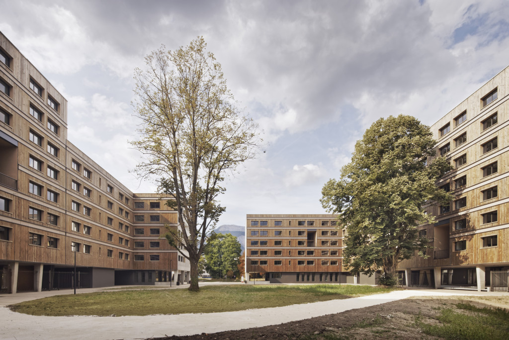 Résidence Joséphine Baker - Vue depuis le coeur d'ilot