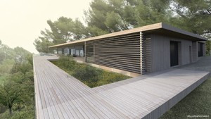 Maison contemporaine ossature bois à Aix-en-Provence