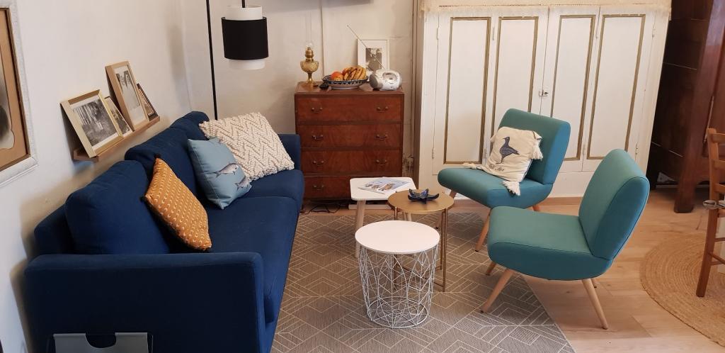 Rénovation d'un séjour d'une maison de vacances sur Combrit