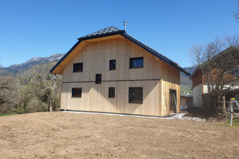 vue facade ouest villa ossature bois