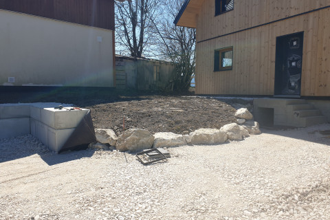 finitions des travaux VRD villa ossature bois