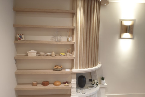 agencement etagere cheminée