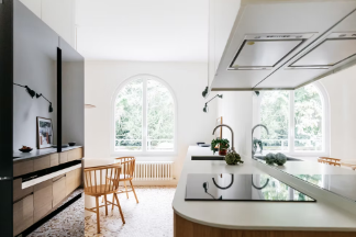 Cuisine ouverte : fluidité des usages, continuité des volume