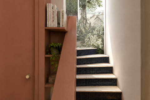 Escalier décoré