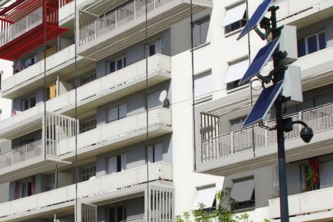 Résidence Hoche, façade requalifiée et balcons rapportés