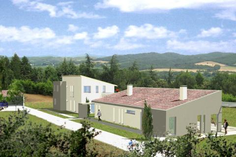 La villa dans son paysage audois