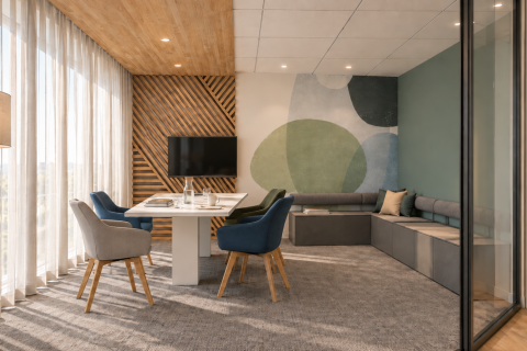 Aménagement de bureaux salle de réunion modulable