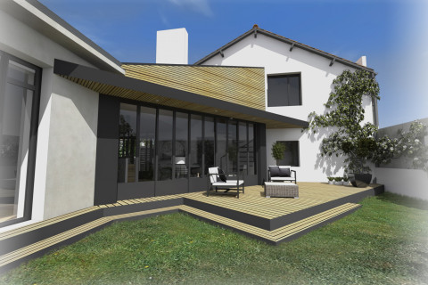 Rénovation et extension d'une maison à Clisson