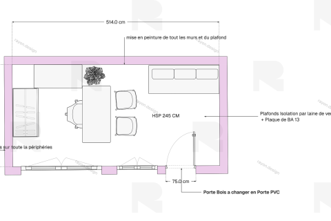 Plan d'Aménagement 2D – Optimisation de l'Espace & Circulati