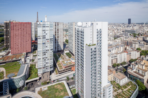 Réhabilitation des 192 logements de la tour 15, quartier Beaugrenelle, à Paris (15è)