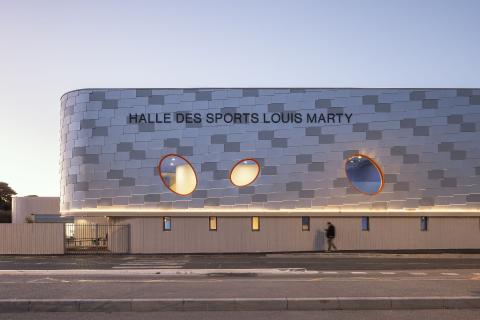 Halle Louis Marty - Détail façade