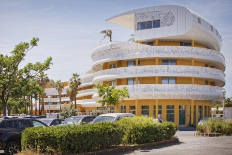 Le Vibes Resort vu de son extrémité 