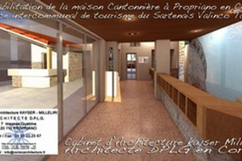Réhabilitation de la maison Cantonnière à PROPRIANO en Corse Office Tourisme