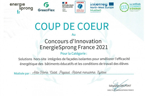 Lauréat COUP DE COEUR EnergieSprong 2021