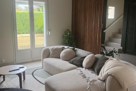 Espace salon cocooning tout en rondeur