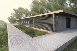 Maison contemporaine ossature bois à Aix-en-Provence