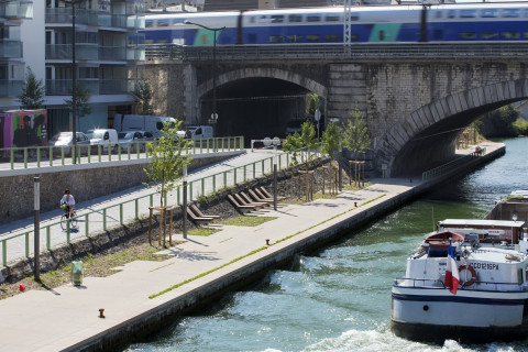 Aménagement des berges du canal Saint Denis du pont de Stains à Paris - Paris (75 - 93)