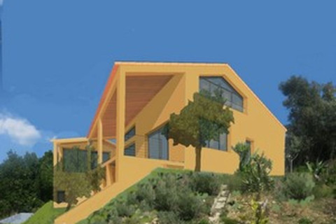 sur élévation extension d'une maison au Rayol-Canadel 2011