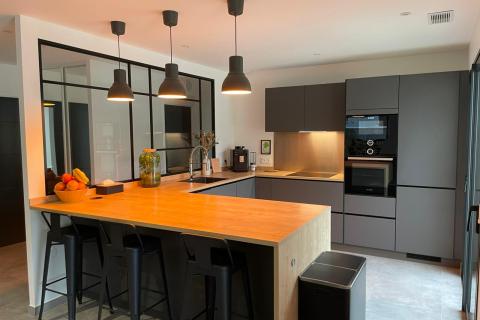 Rénovation d'un espace de vie dans maison de plain-pied