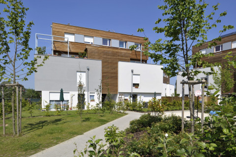 54 logements "les jardins de Flore" - 1ers logements certifiés BBC en Alsace