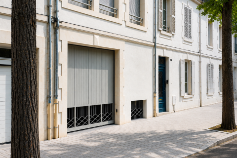 Vue de la façade sur rue en continuité de l'existant