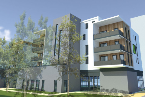 Teraillon Tranche 3 - Construction de 32 logements, bureaux et commerces en RdC