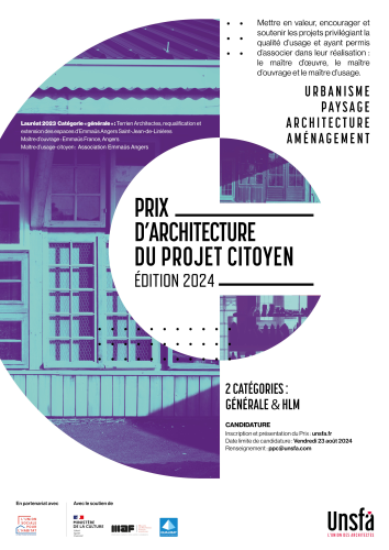 PRIX D'ARCHITECTURE DU PROJET CITOYEN 2024