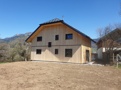 vue facade ouest villa ossature bois