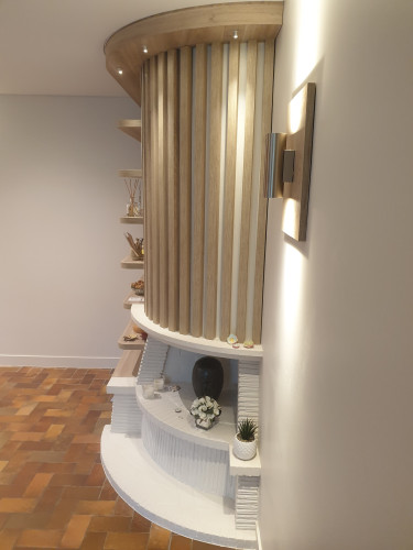 agencement claire voie cheminée