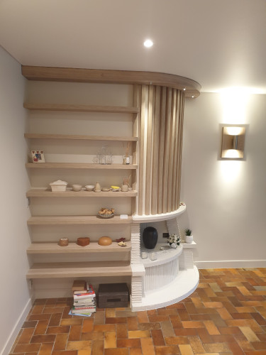 agencement etagere cheminée