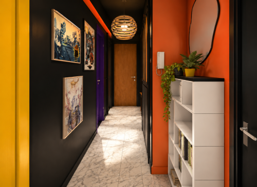 Décoration et réagencement de l'entrée
