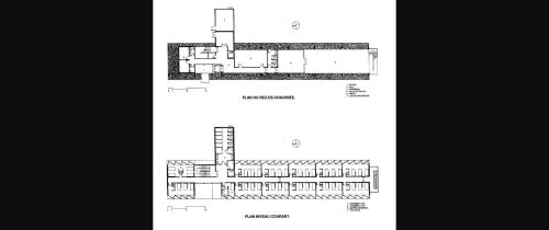 Plans du rez-de-chaussée et niveau courant