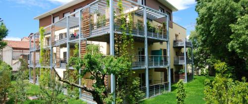 Résidence Végétale, structure métallique et balcons plantés