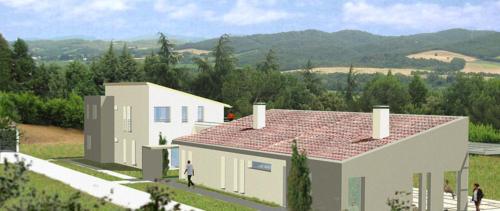 Volumes de la villa et toiture