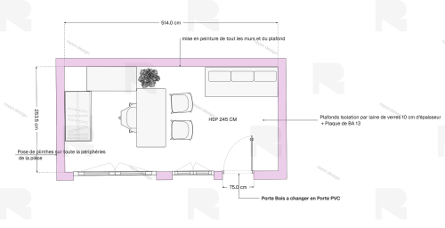 Plan d'Aménagement 2D – Optimisation de l'Espace & Circulati