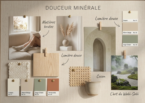Planche Tendance – Concept Douceur Minérale 