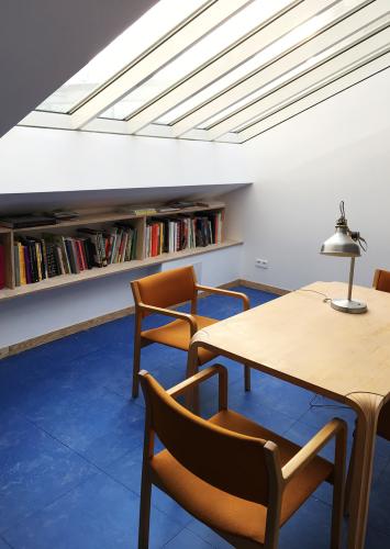 Photo de la mezzanine avec la verrière sur mesure