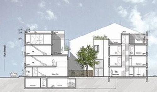 Logements intermédiaire. Villeurbanne (69)