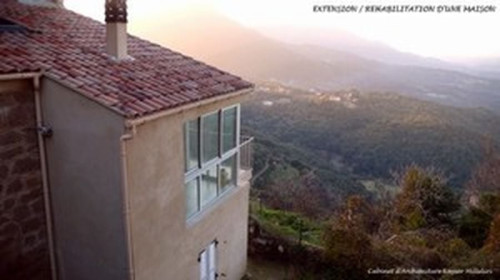 Extension d'une Maison à Sartene en Corse du Sud en Atelier d'Artiste