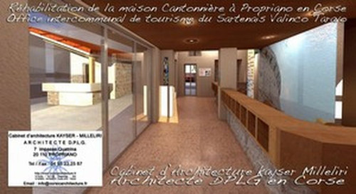 Réhabilitation de la maison Cantonnière à PROPRIANO en Corse Office Tourisme