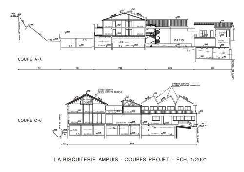 Création de 30 logements dans une ancienne biscuiterie à Ampuis (69)