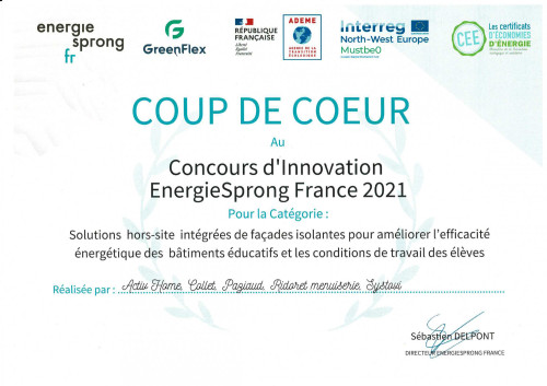 Lauréat COUP DE COEUR EnergieSprong 2021